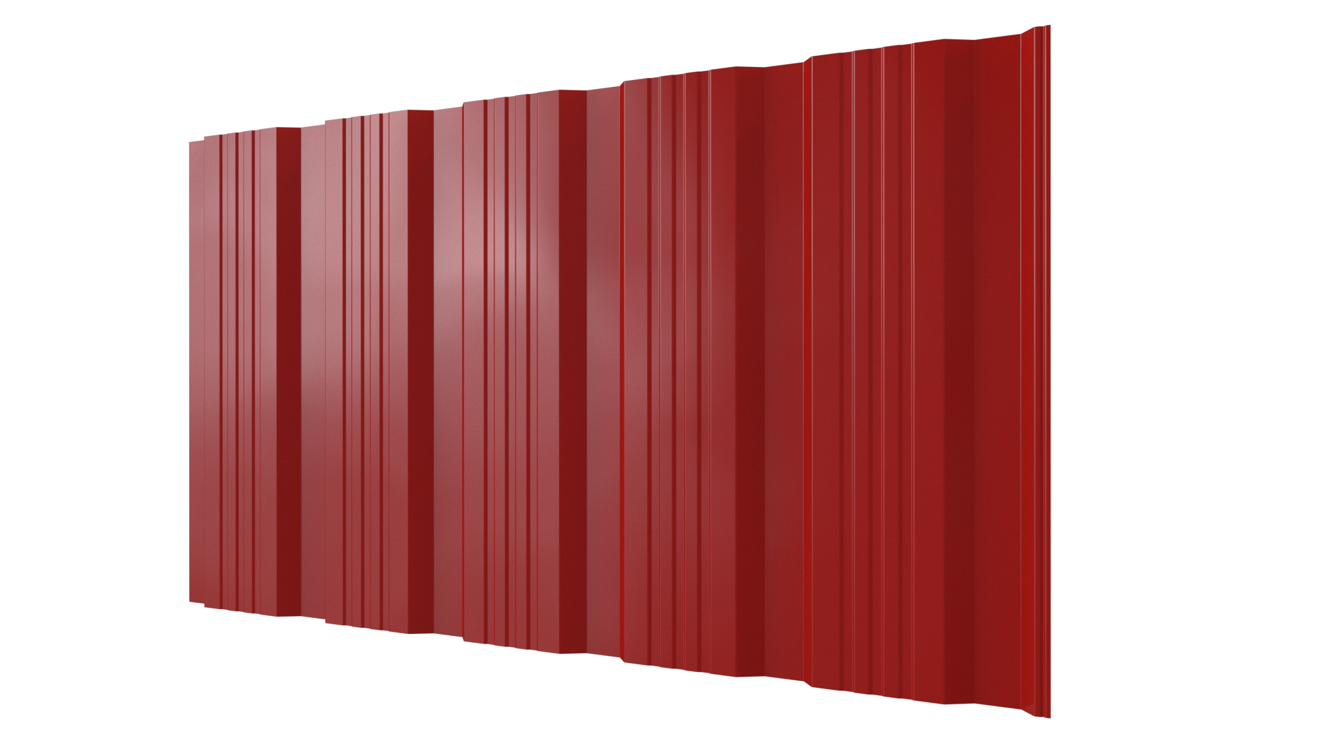 Профнастил К20 1195/1130x0,5 мм, 3020 транспортный красный глянцевый