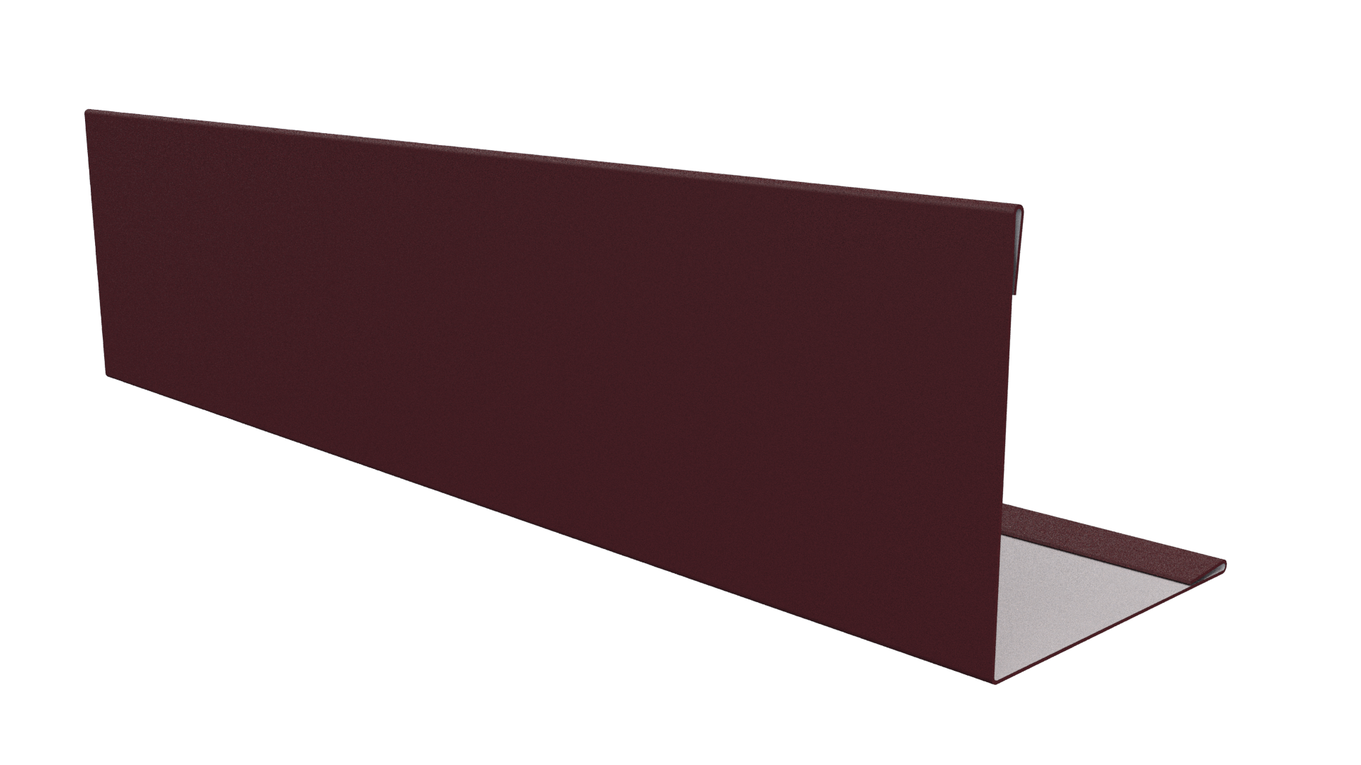 Планка завершающая 10x50x50x10 мм, 3005 винно-красный матовый