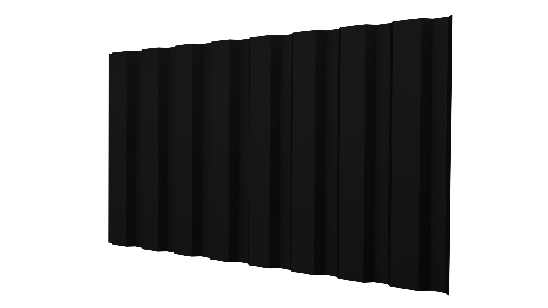 Профнастил С20A 1150/1100x0,5 мм, 9005 черный янтарь стальной бархат