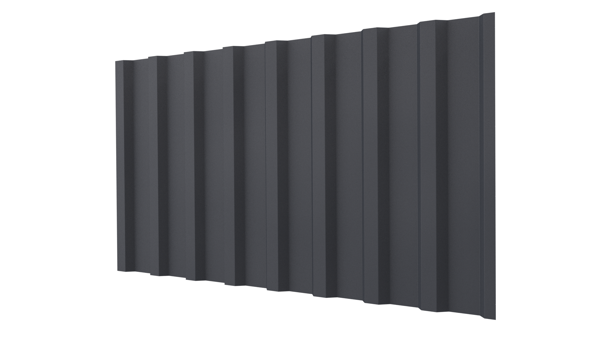 Профнастил С20B 1150/1100x0,5 мм, 7024 графитовый серый матовый