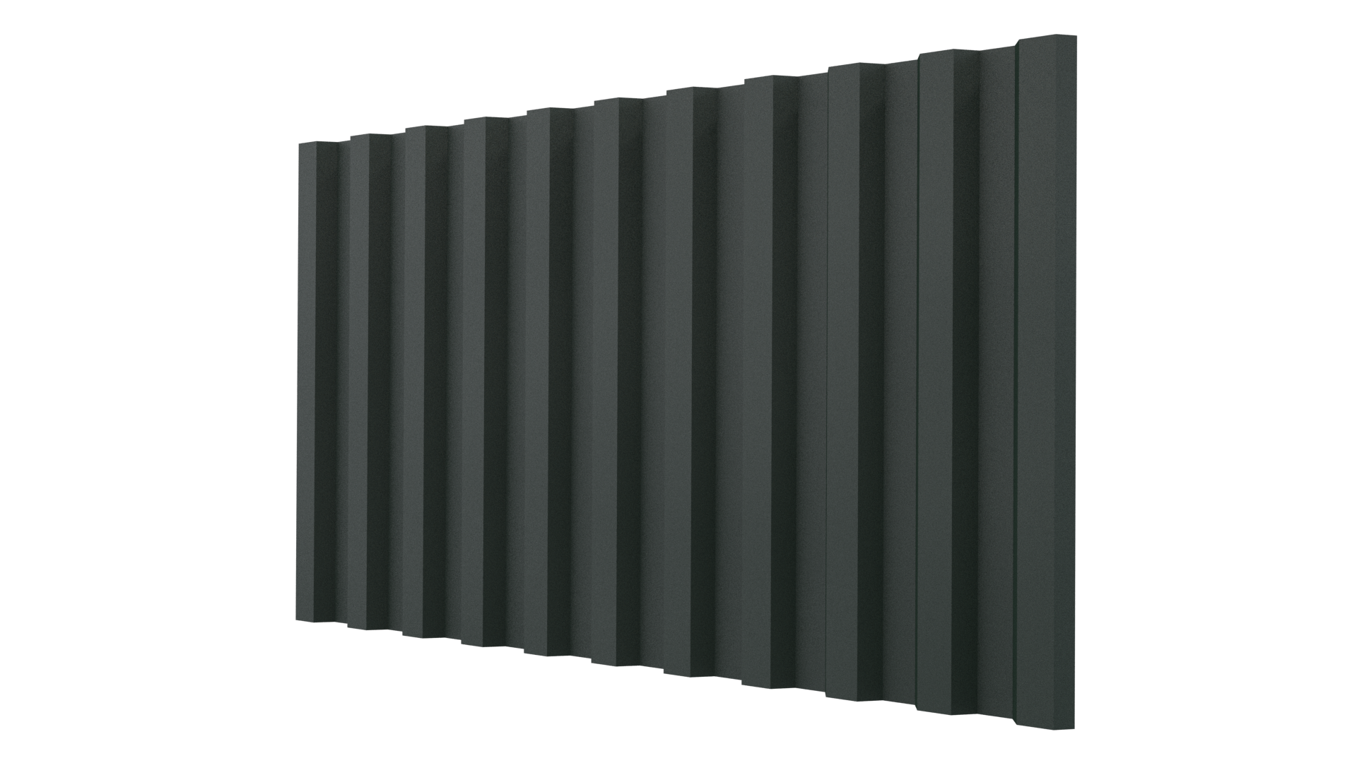 Профнастил С21 1051/1000x0,45 мм, 6009 пихтовый зелёный матовый