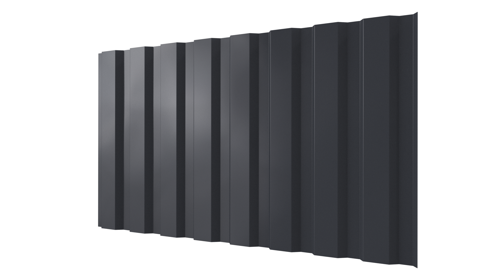 Профнастил С20A 1150/1100x0,5 мм, 7024 графитовый серый PUR Pruf
