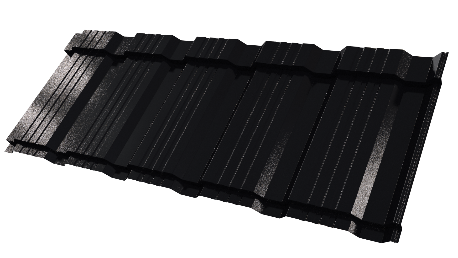 Профиль Пегас 1195/1130x0,4 мм, 9005 черный янтарь глянцевый