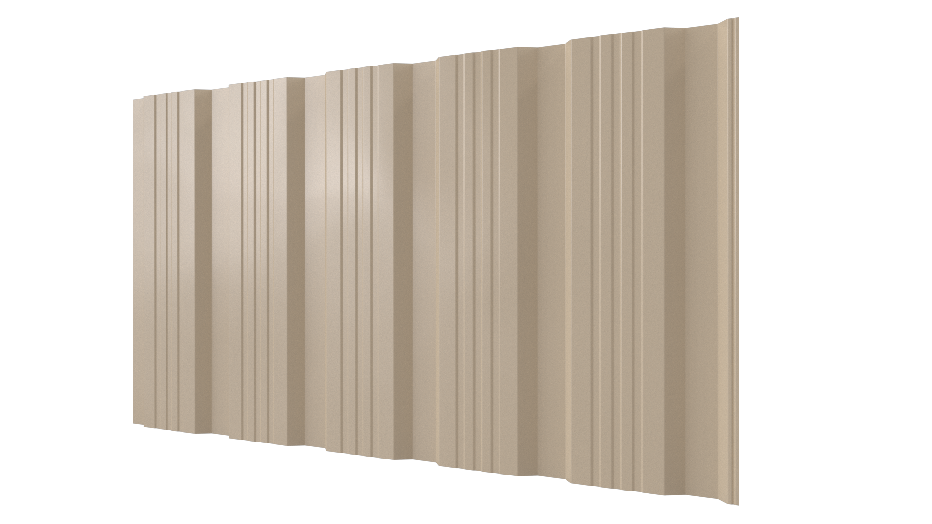 Профнастил К20 1195/1130x0,5 мм, 1015 св. слоновая кость глянцевый