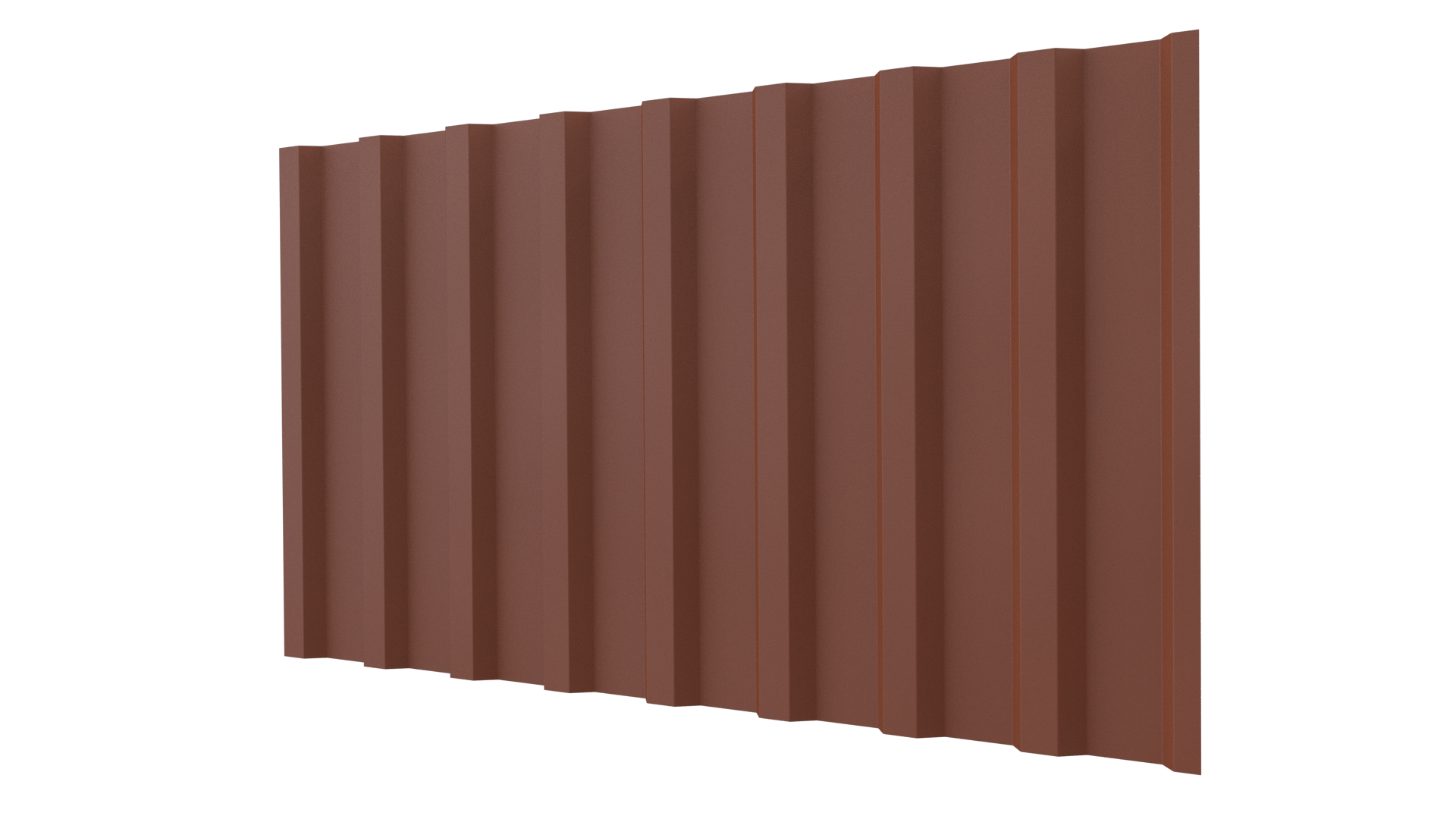 Профнастил С20B 1150/1100x0,45 мм, 8004 медно-коричневый матовый