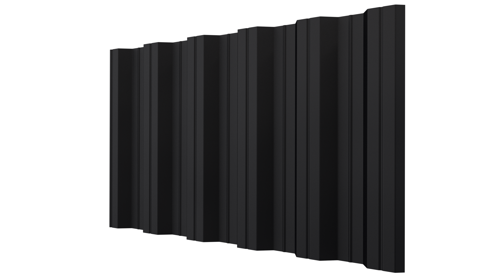 Профнастил НС35 1060/1000x0,5 мм, 9005 черный янтарь стальной бархат