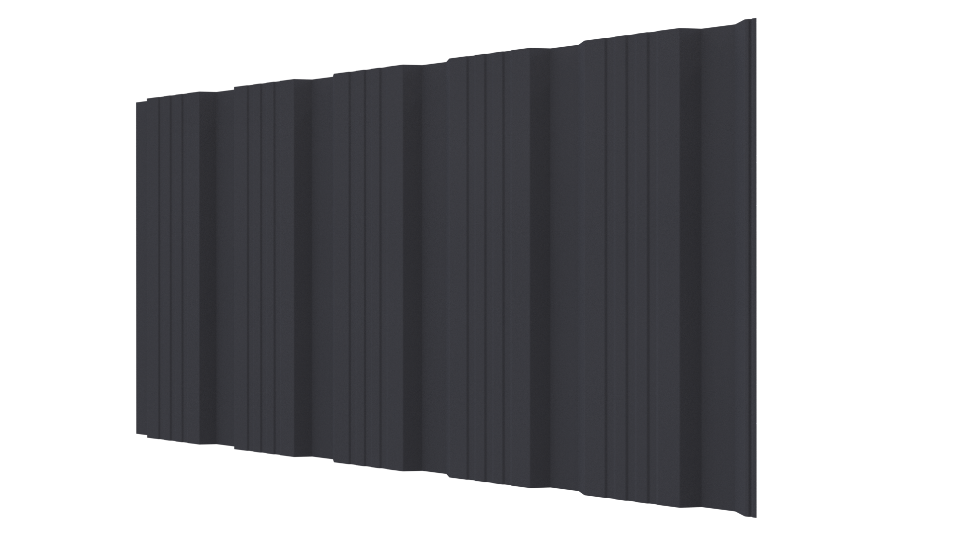 Профнастил К20 1195/1130x0,5 мм, 7024 графитовый серый стальной бархат