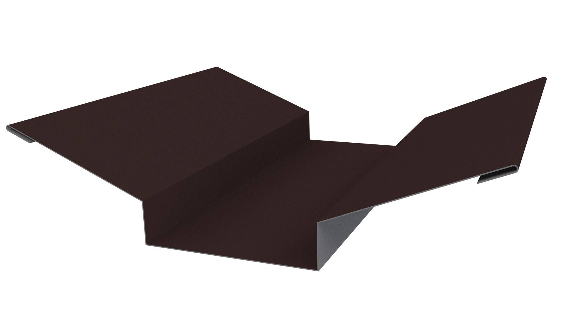Планка ендовы верхняя 76x76x2000 мм, 8017 шоколадно-коричневый PUR Pruf