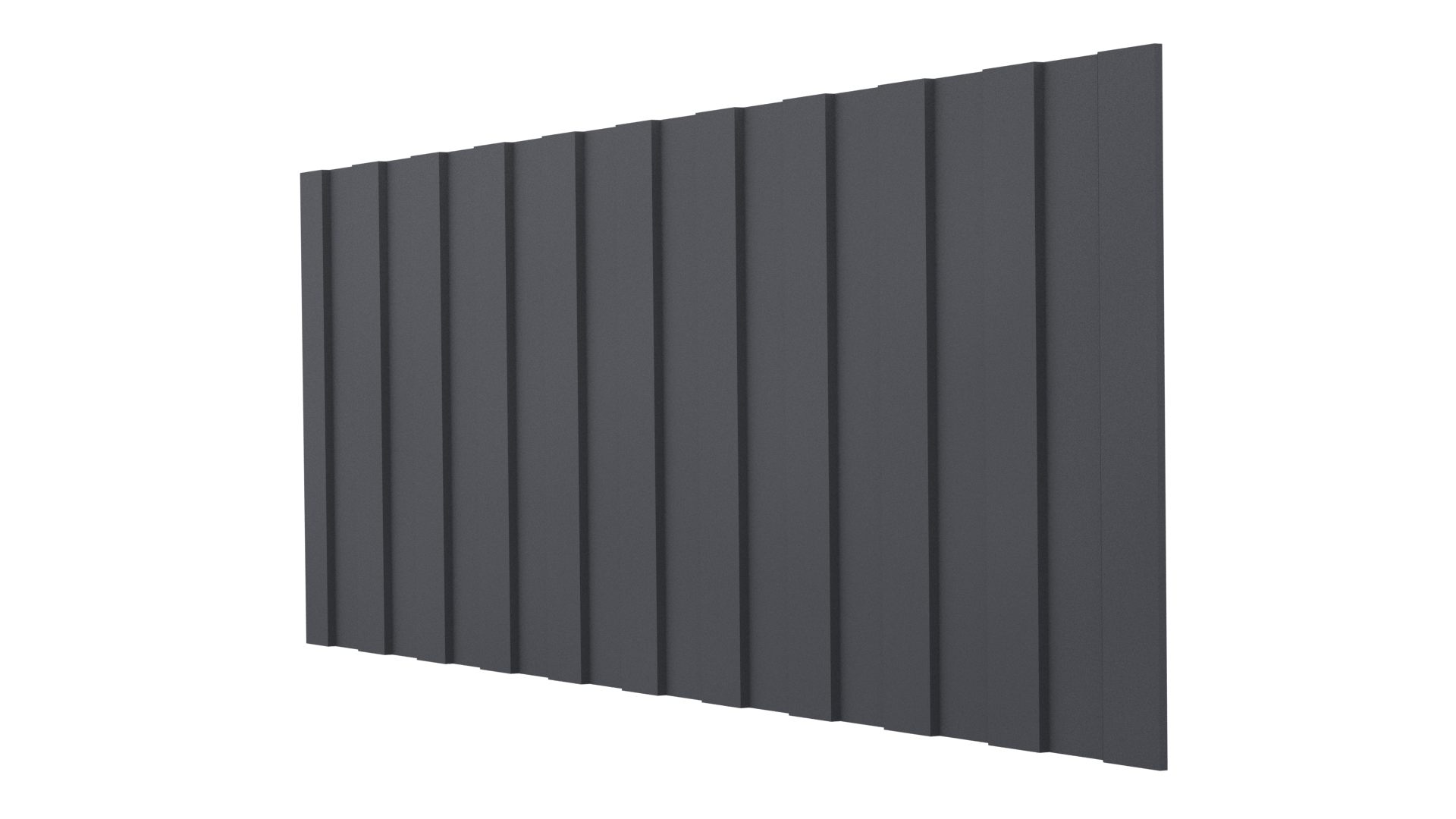 Профнастил С8 1200/1150x0,45 мм, 7024 графитовый серый матовый