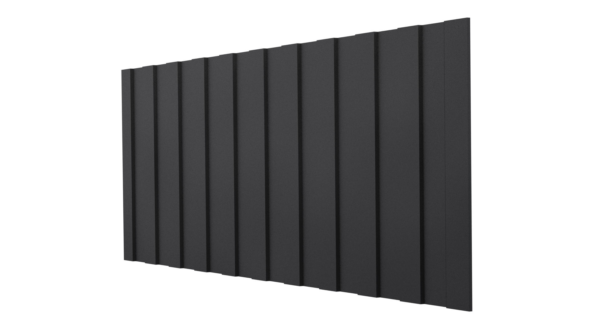 Профнастил С8 1200/1150x0,45 мм, 9005 черный янтарь матовый