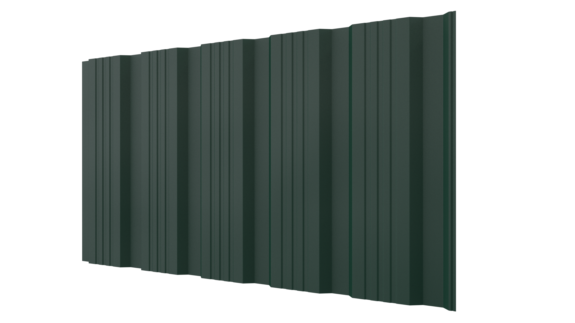 Профнастил К20 1195/1130x0,45 мм, 6005 зеленый мох матовый