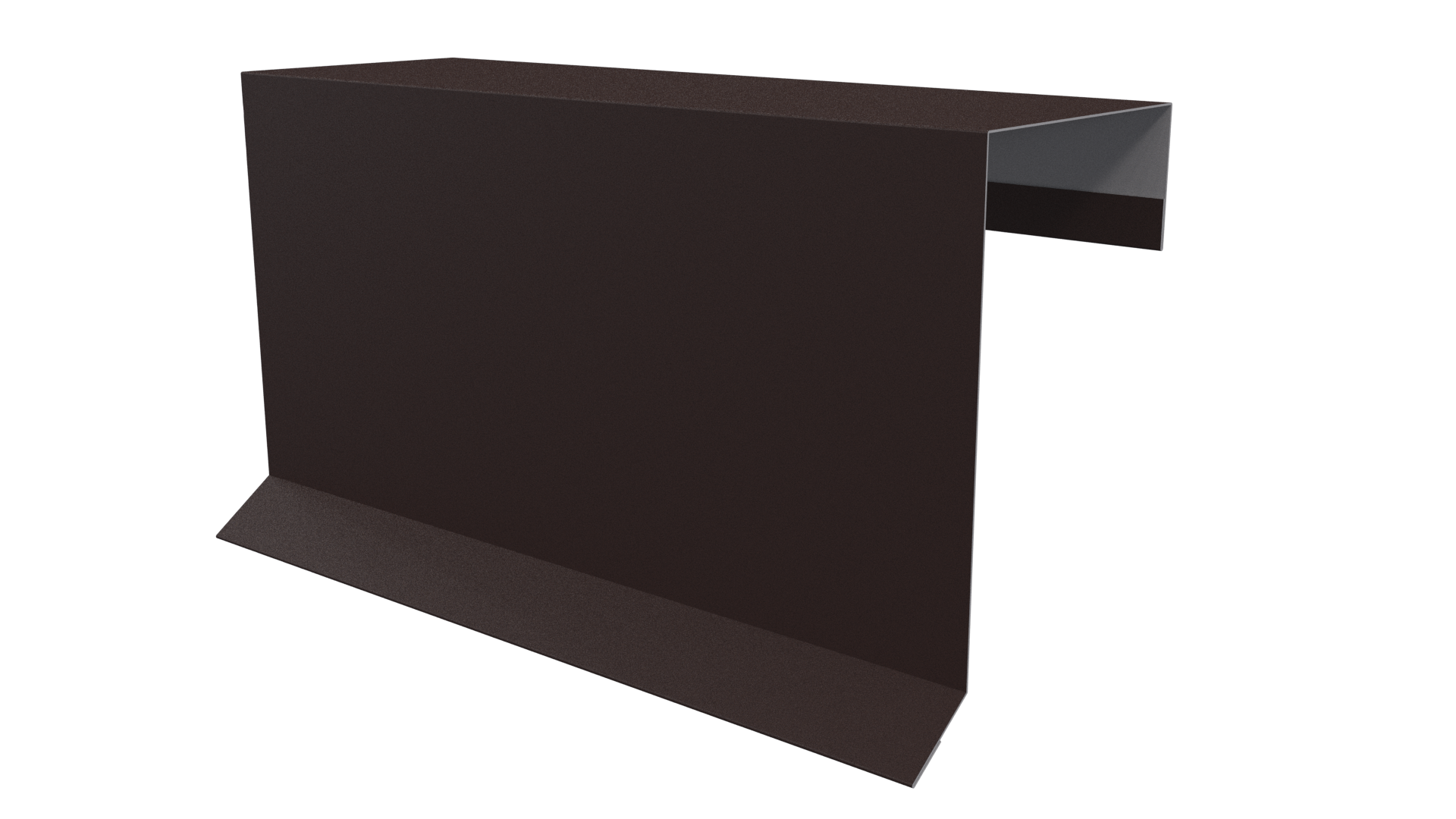 Планка торцевая фальц 65x97 мм, 8017 шоколадно-коричневый PUR Pruf