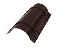Конёк круглый R110x2000 мм, 8017 шоколадно-коричневый глянцевый