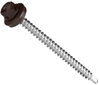 Саморез с прокладкой с полимерным покрытием, 4,8x70 мм
