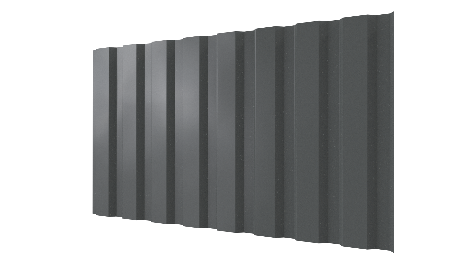 Профнастил С20A 1150/1100x0,45 мм, 7005 мышино-серый глянцевый