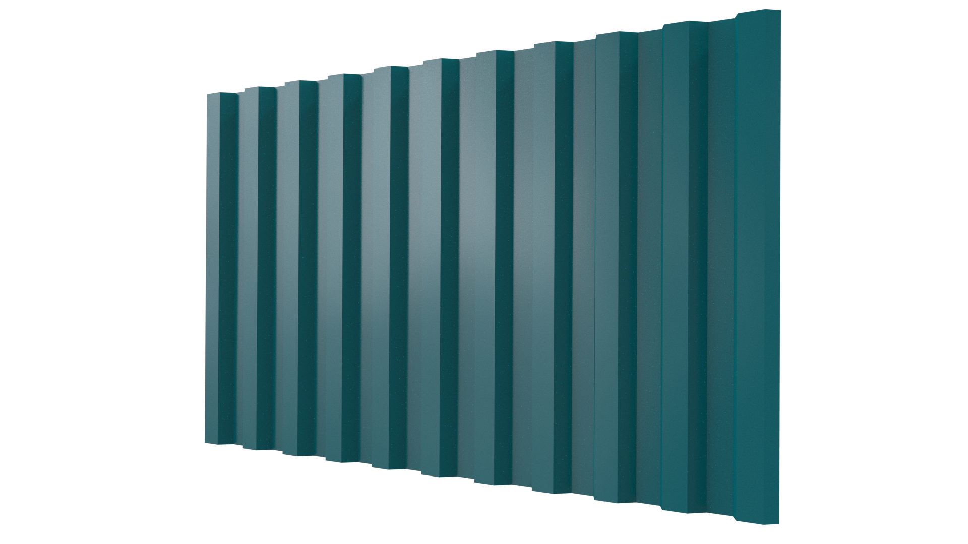 Профнастил С21 1051/1000x0,65 мм, 5021 водная синь глянцевый