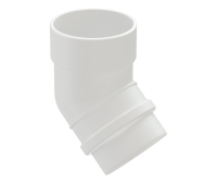 Колено 45⁰, 85 мм, 9003 пломбир