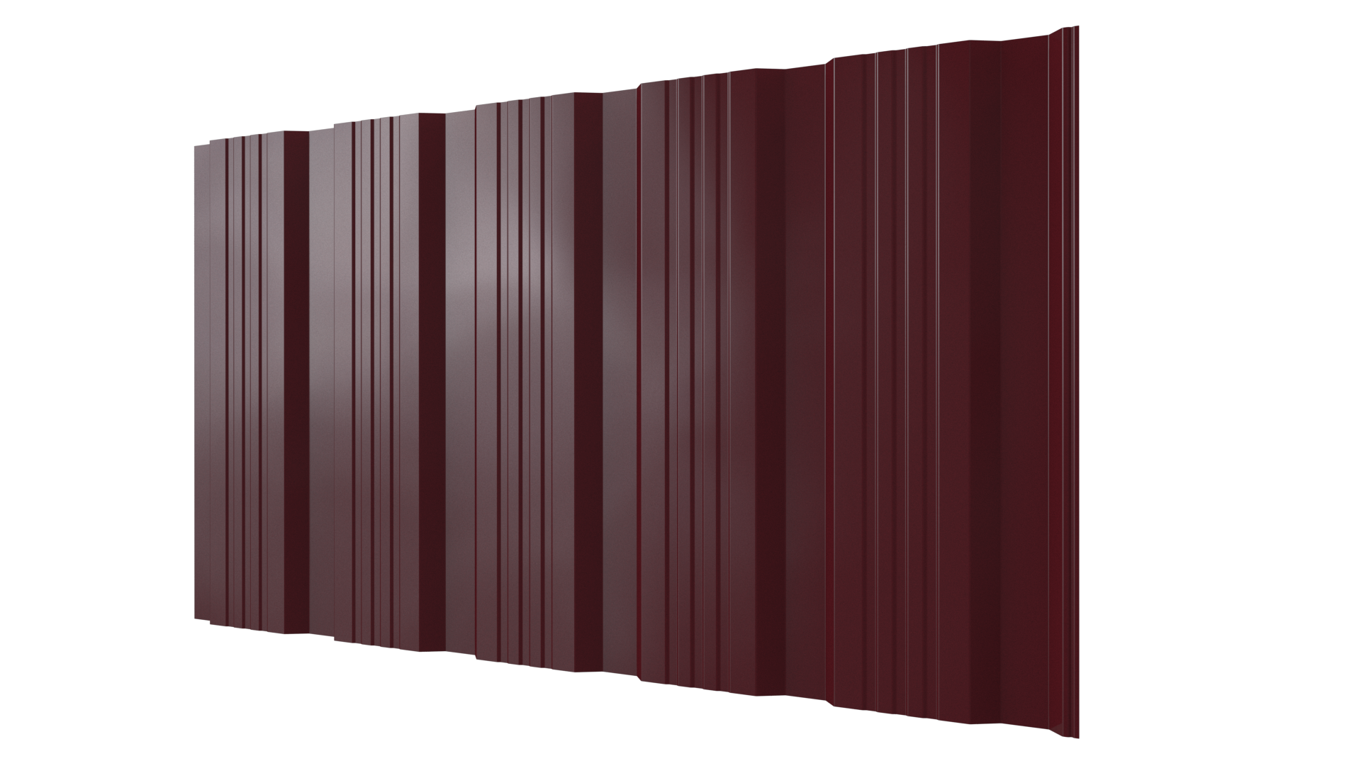 Профнастил К20 1195/1130x0,5 мм, 3005 винно-красный глянцевый