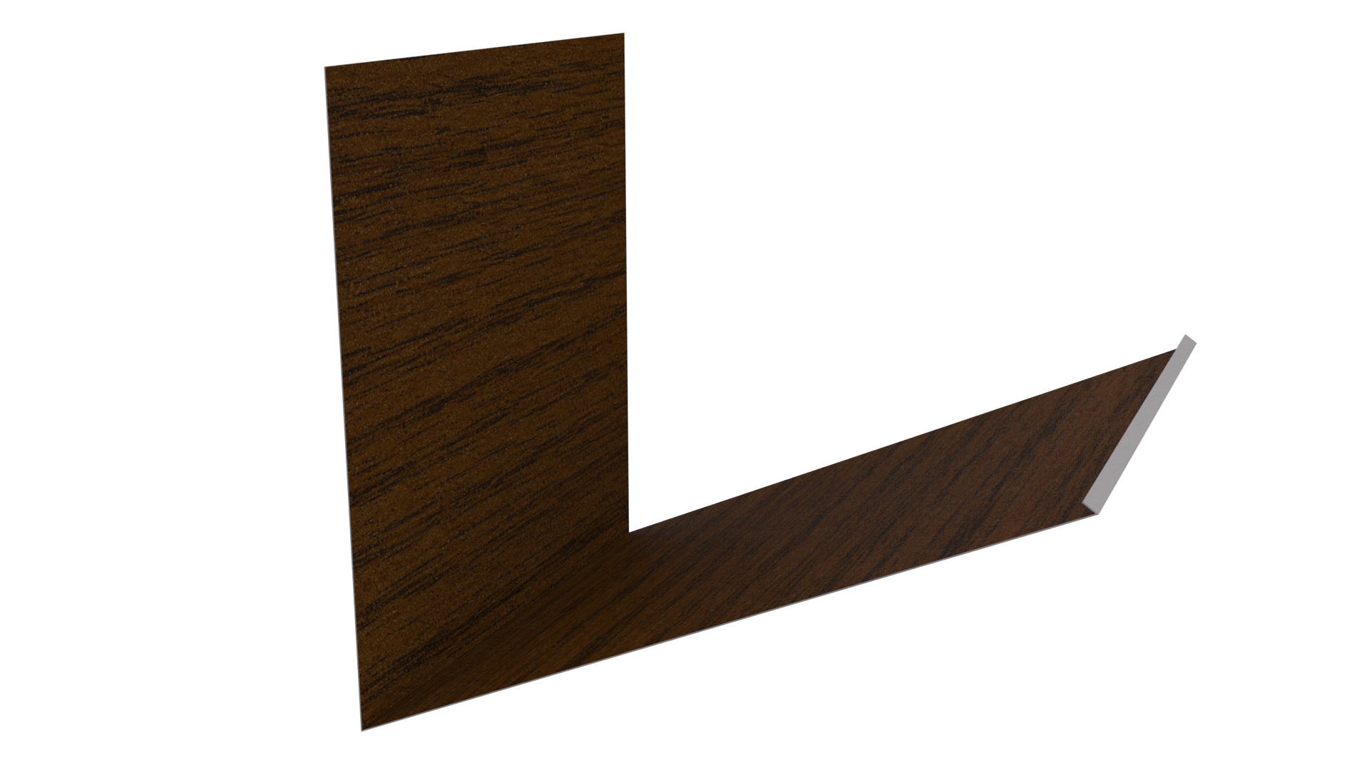 Планка примыкания верхняя к трубе фальц 250x210 мм, Дуб Локарно 3D