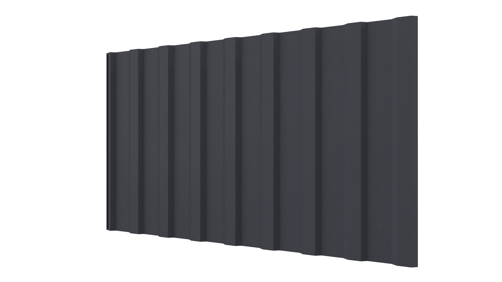 Профнастил С20R 1150/1100x0,5 мм, 7024 графитовый серый стальной бархат