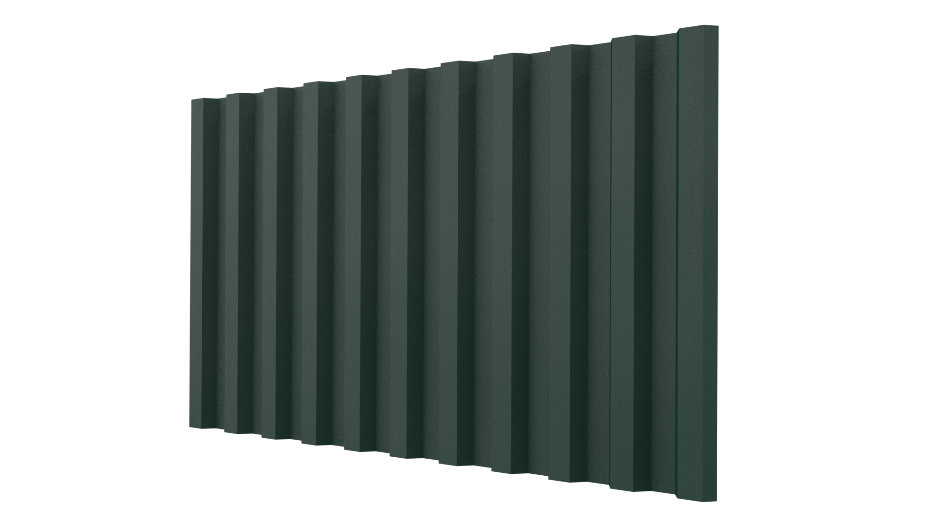 Профнастил С21 1051/1000x0,45 мм, 6005 зеленый мох матовый
