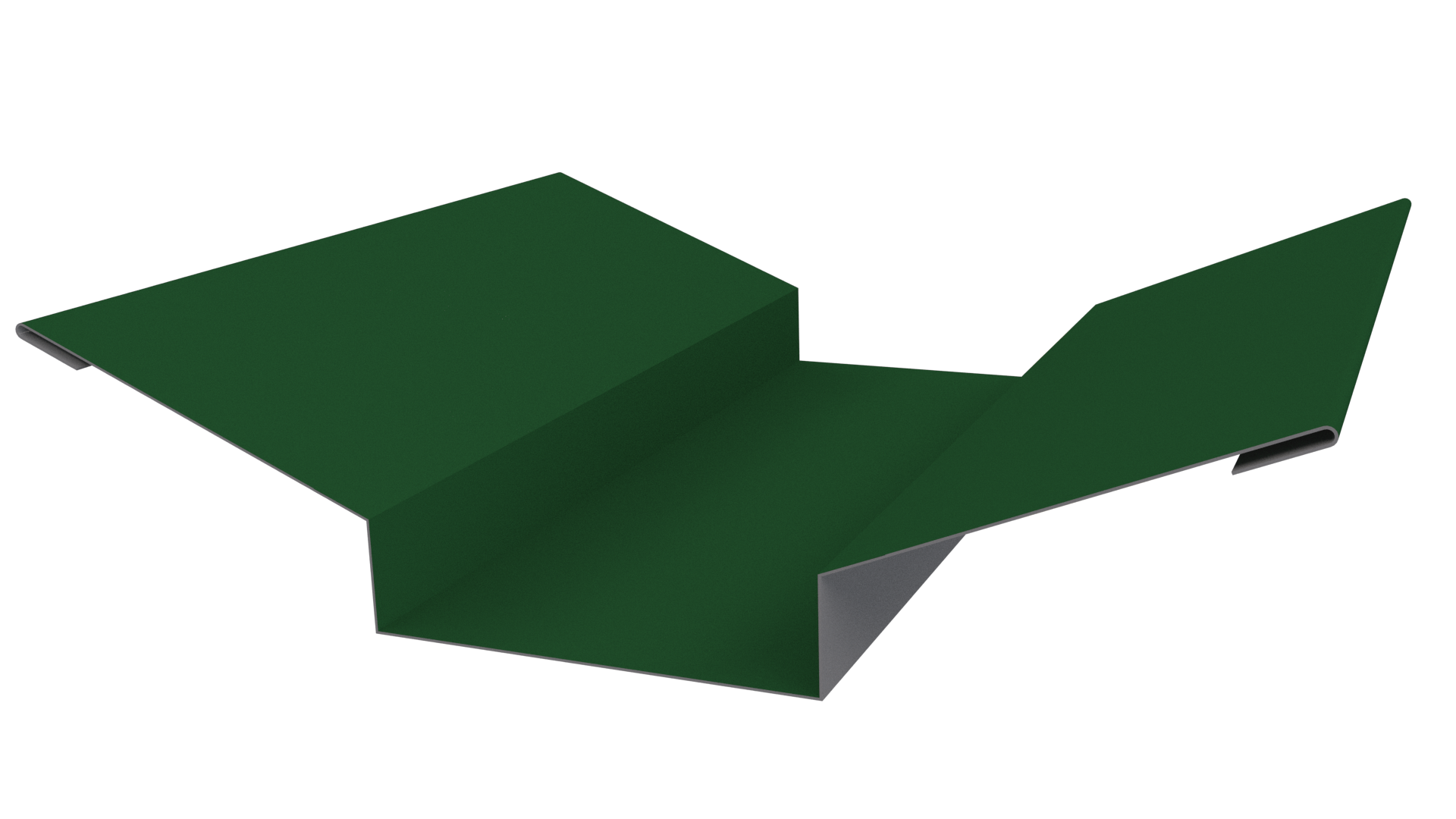 Планка ендовы верхняя 76x76x2000 мм, 6002 лиственно-зеленый глянцевый