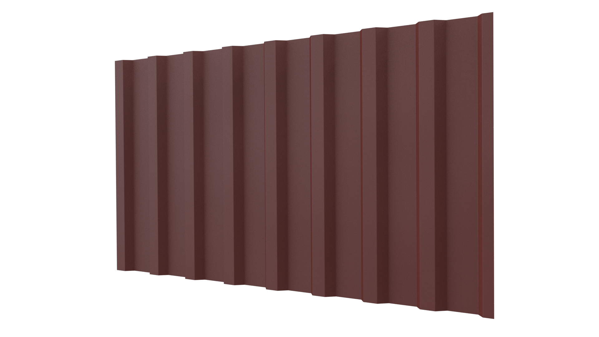 Профнастил С20B 1150/1100x0,5 мм, 3009 оксид красный матовый