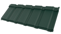 Металлочерепица Каскад 1195/1130x0,5 мм, 6005 зеленый мох матовый