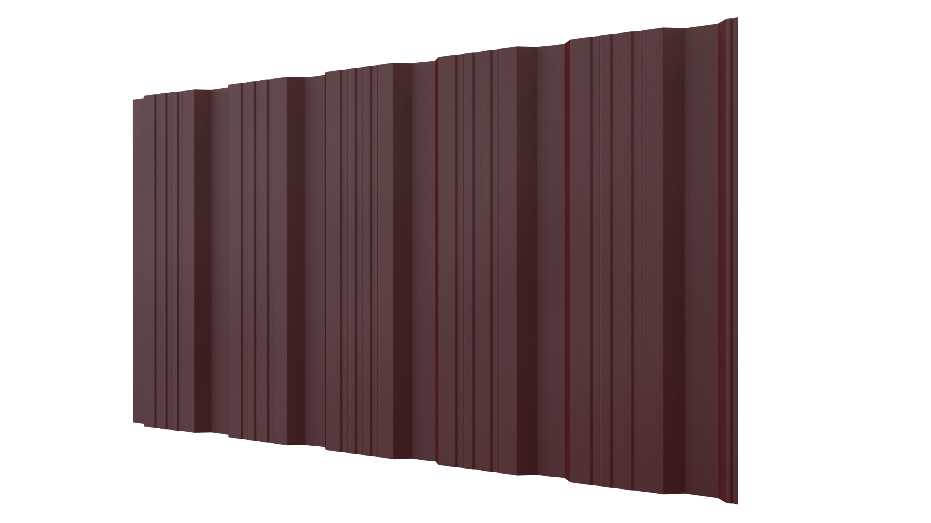 Профнастил К20 1195/1130x0,5 мм, 3005 винно-красный матовый
