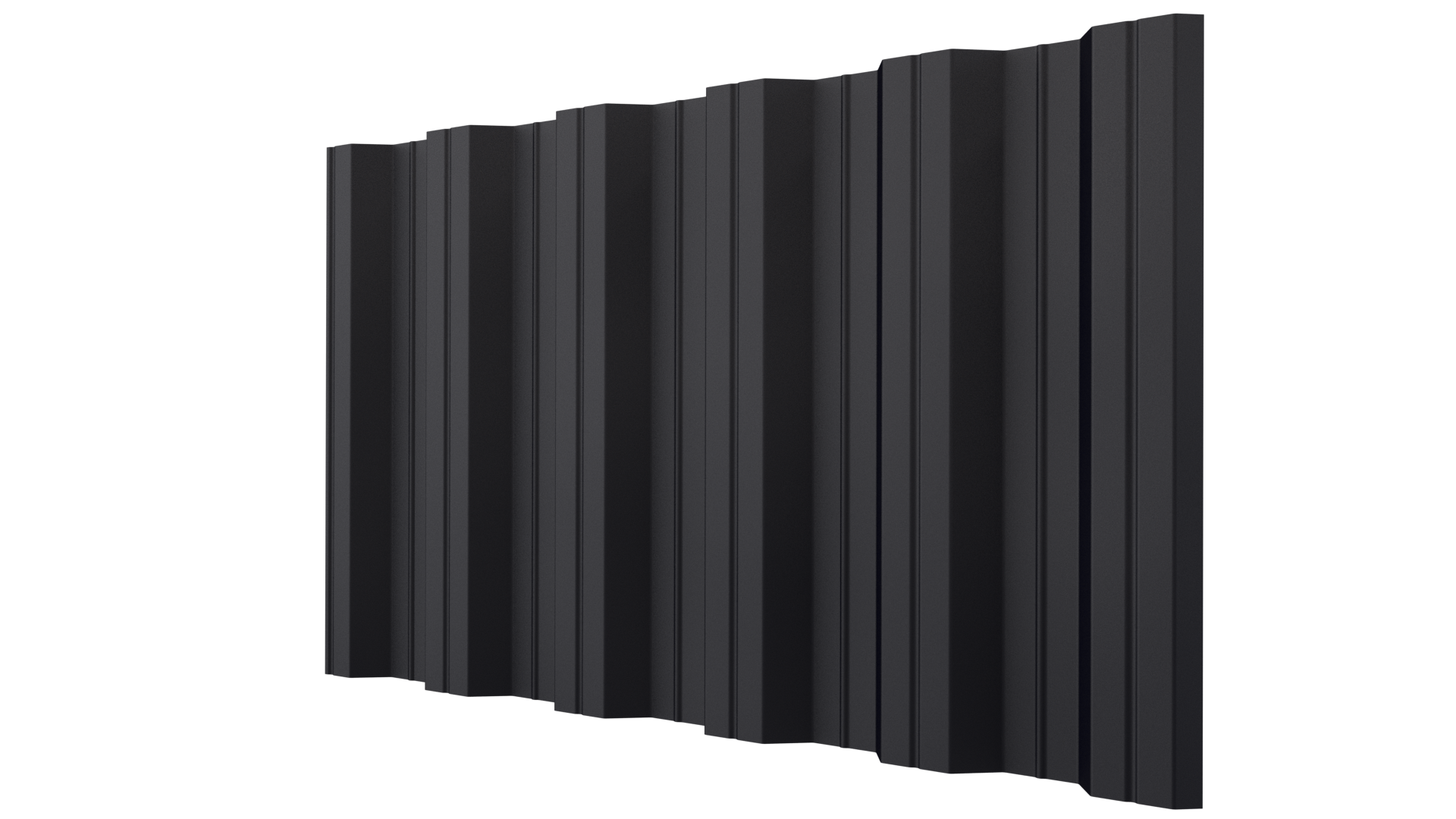 Профнастил НС35 1060/1000x0,45 мм, 9005 черный янтарь матовый