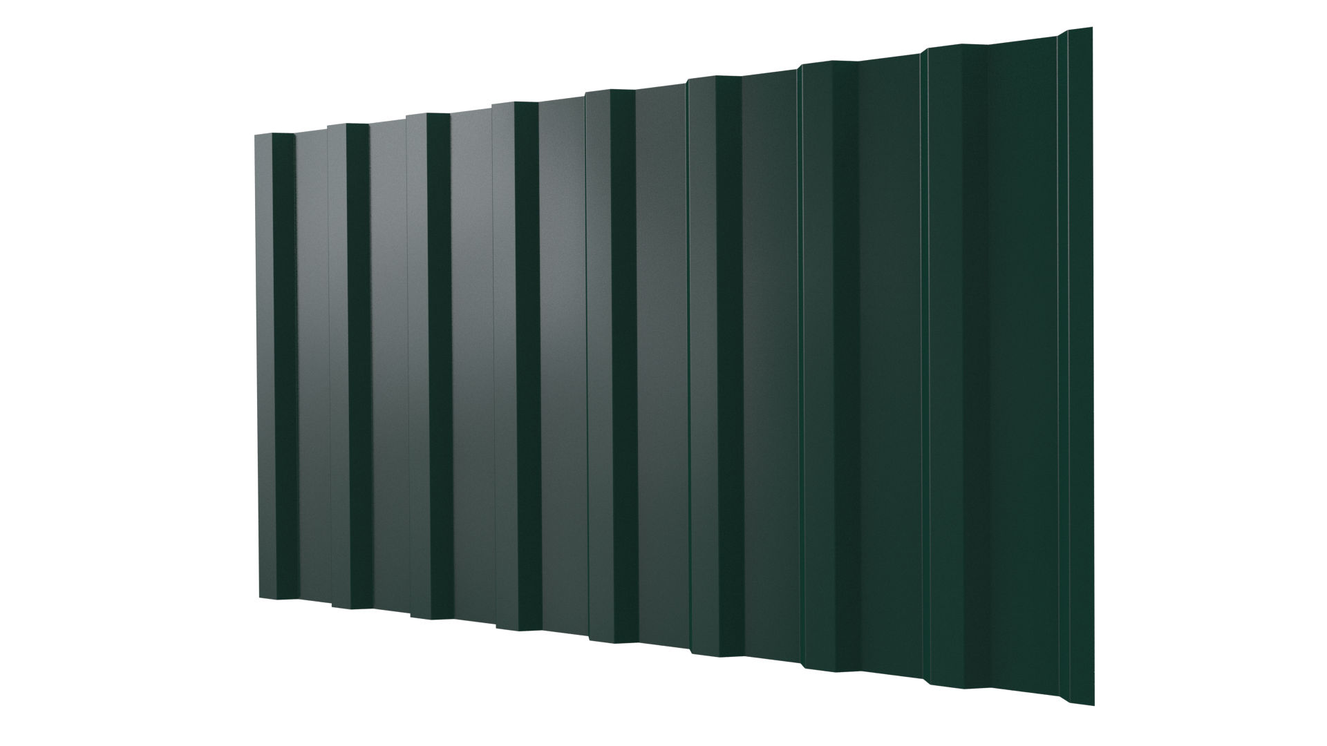 Профнастил С20B 1150/1100x0,5 мм, 6005 зеленый мох глянцевый