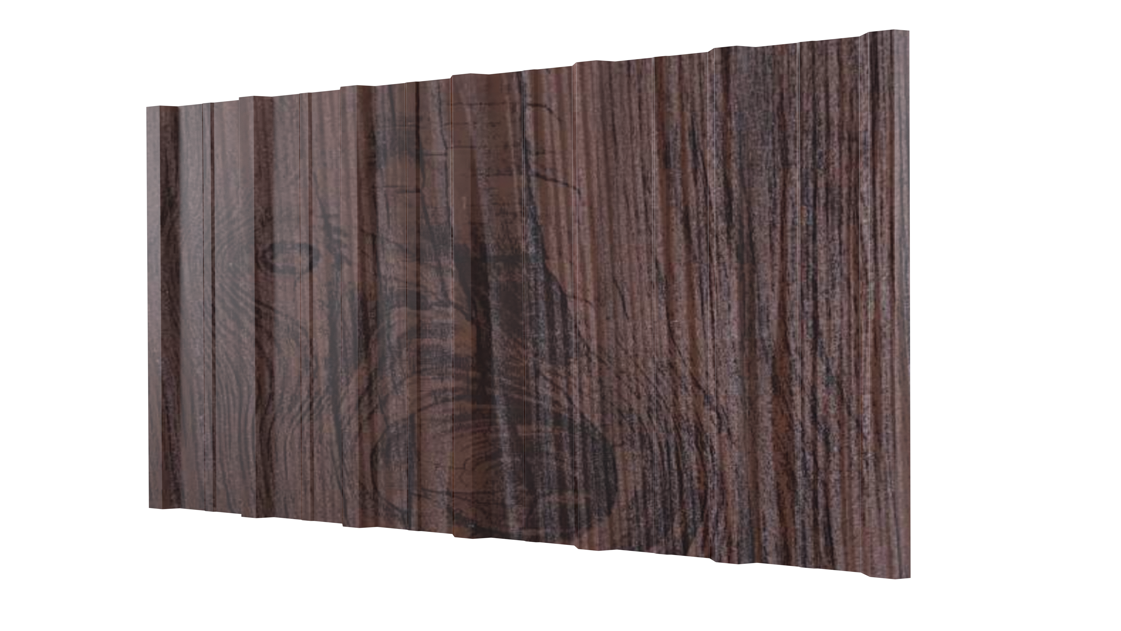 Профнастил НС16 1150/1100x0,45 мм, Морёный дуб 3D