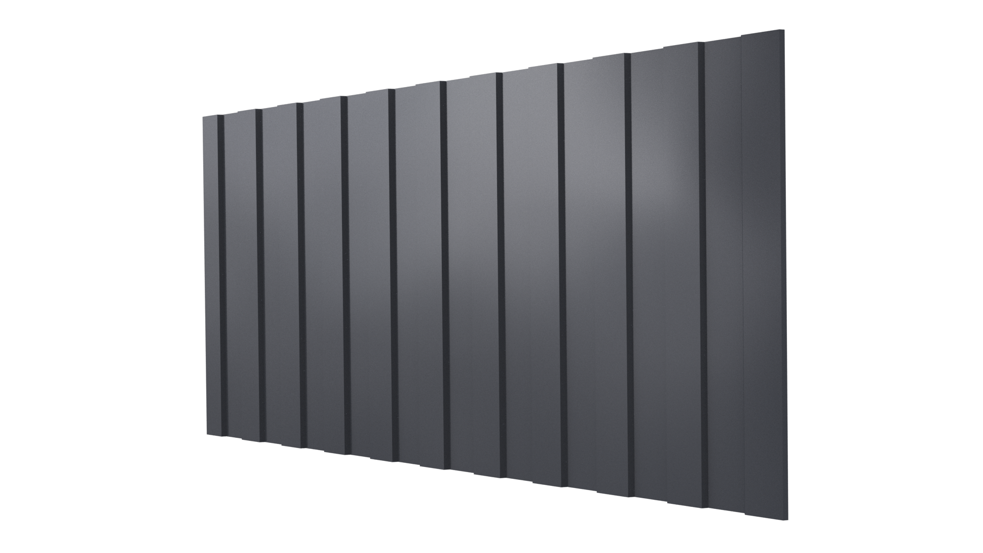 Профнастил С8 1200/1150x0,5 мм, 7024 графитовый серый PUR Pruf
