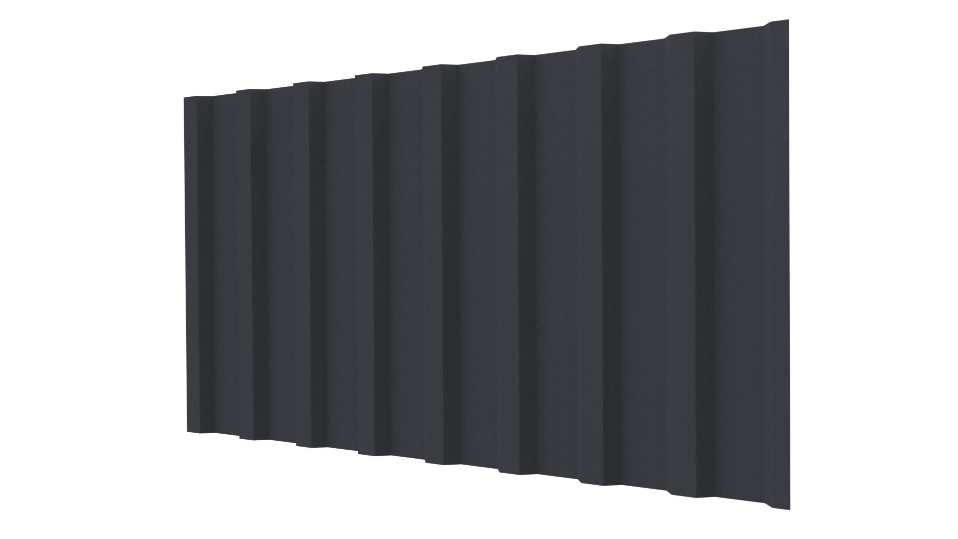 Профнастил С20B 1150/1100x0,5 мм, 7024 графитовый серый стальной бархат