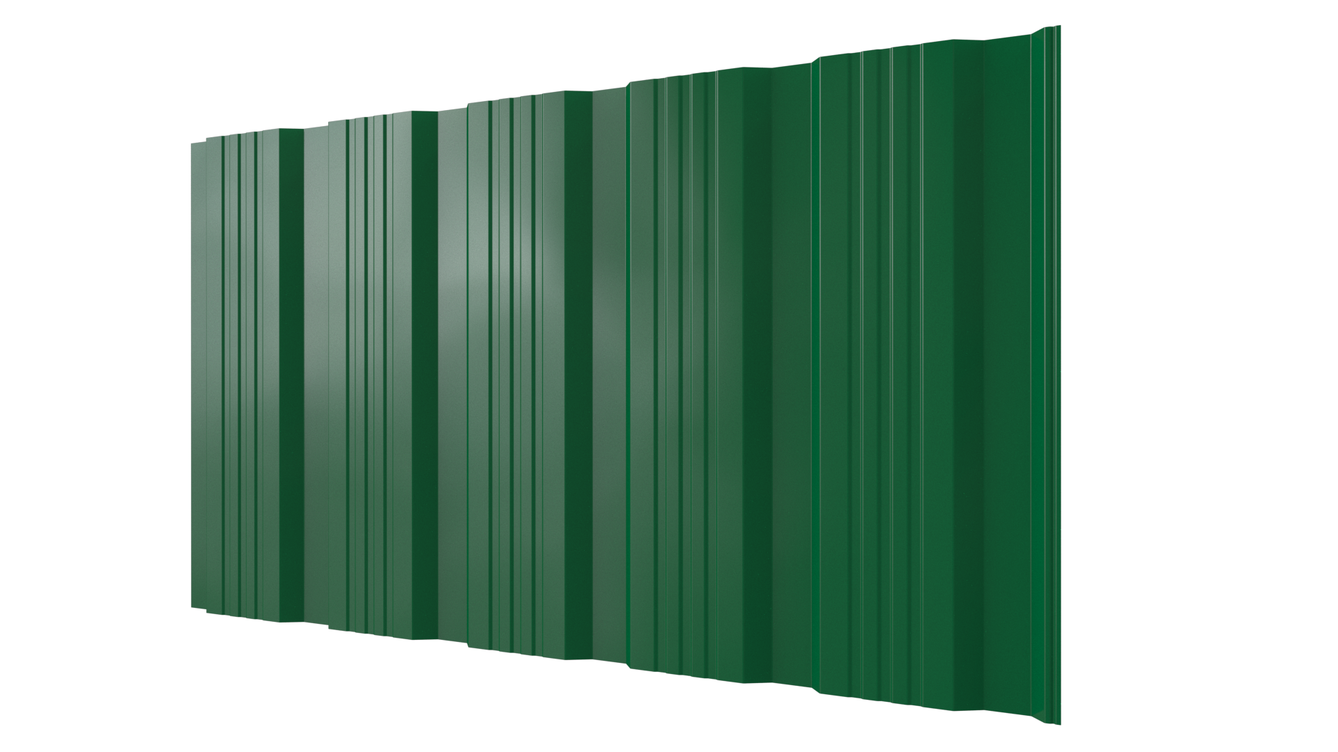 Профнастил К20 1195/1130x0,3 мм, 6029 мятно-зеленый глянцевый