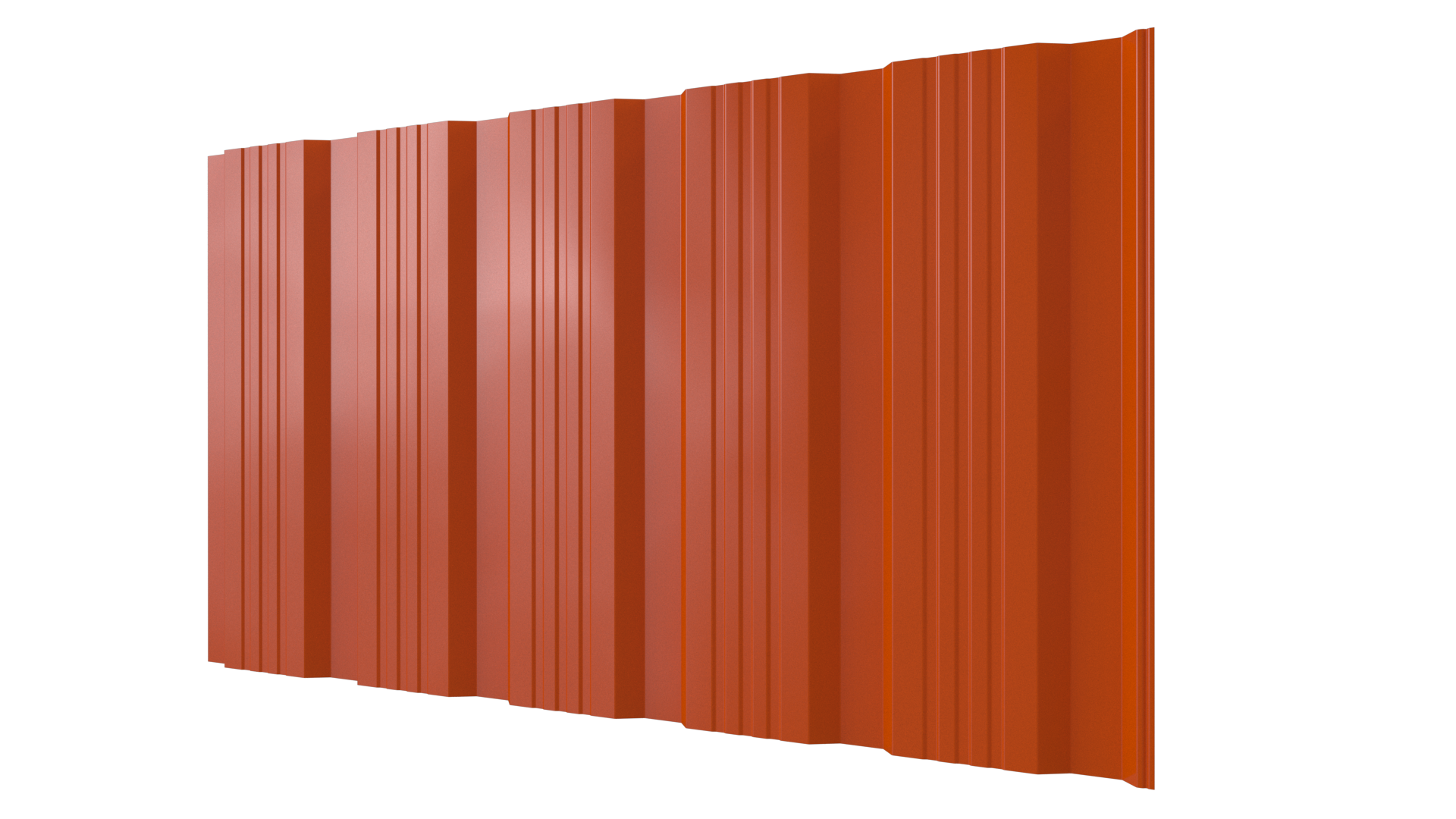 Профнастил К20 1195/1130x0,45 мм, 2004 оранжевый глянцевый