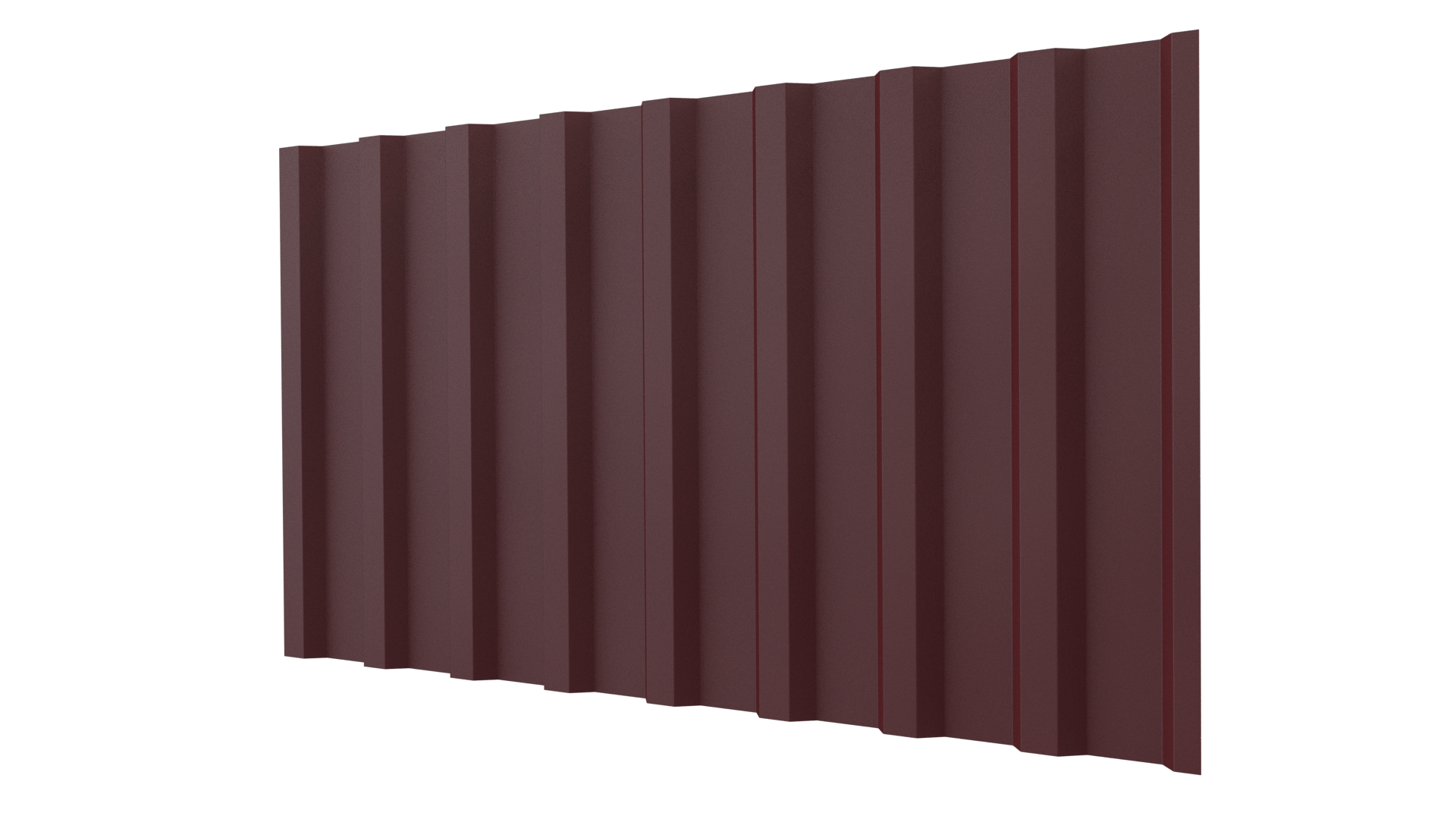 Профнастил С20B 1150/1100x0,5 мм, 3005 винно-красный матовый