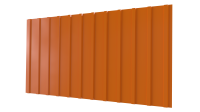 Профнастил С10 1170/1100x0,4 мм, 2011 насыщенный оранжевый глянцевый