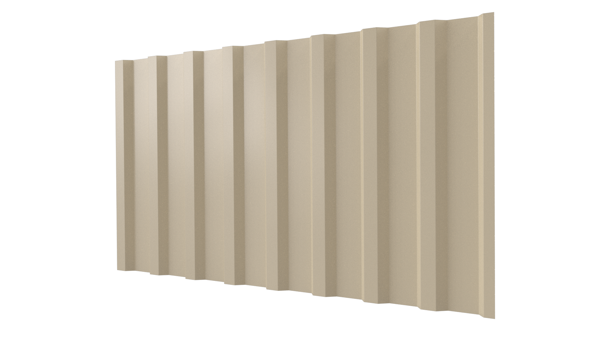 Профнастил С20B 1150/1100x0,5 мм, 1015 св. слоновая кость глянцевый