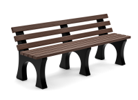 Экоскамья со спинкой Ridus 2000мм