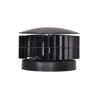 Ротационная вентиляционная турбина, 355 мм, 9005 черный янтярь