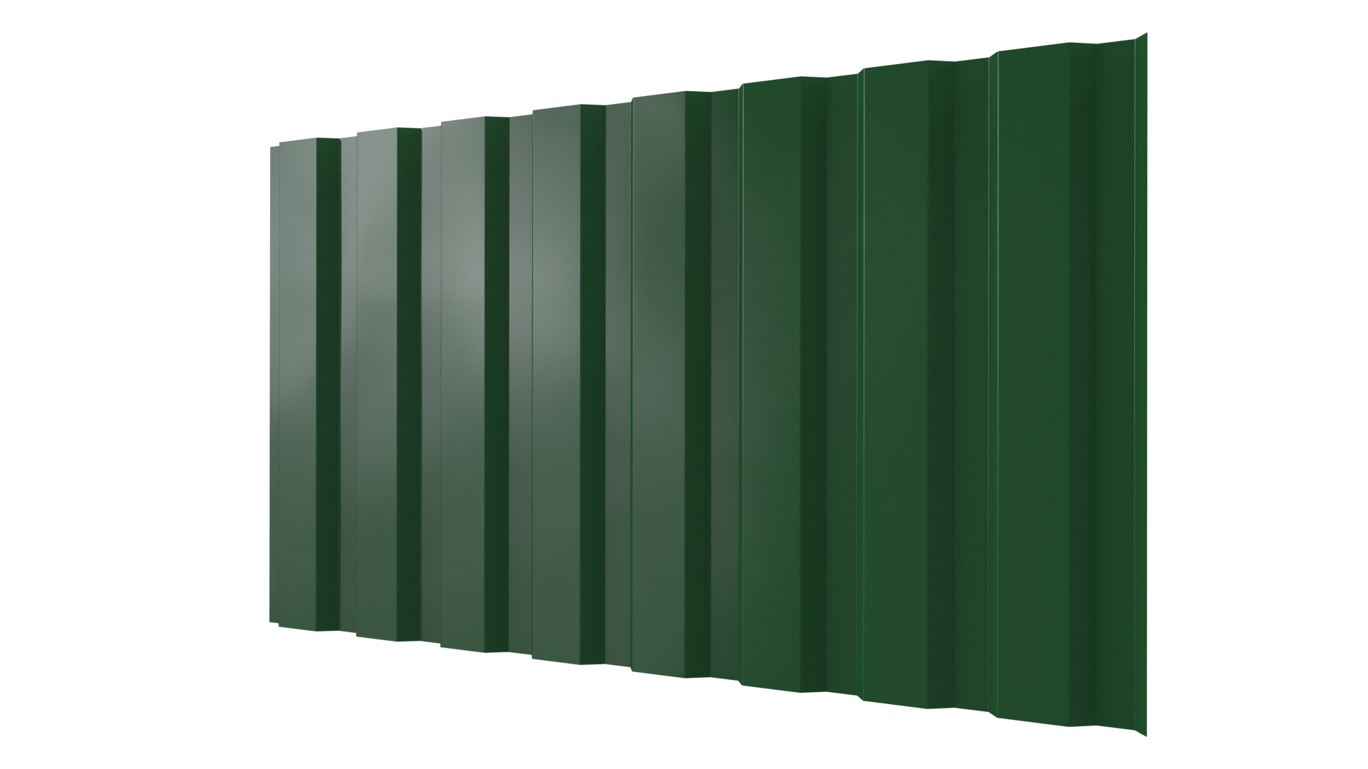 Профнастил С20A 1150/1100x0,4 мм, 6002 лиственно-зеленый глянцевый