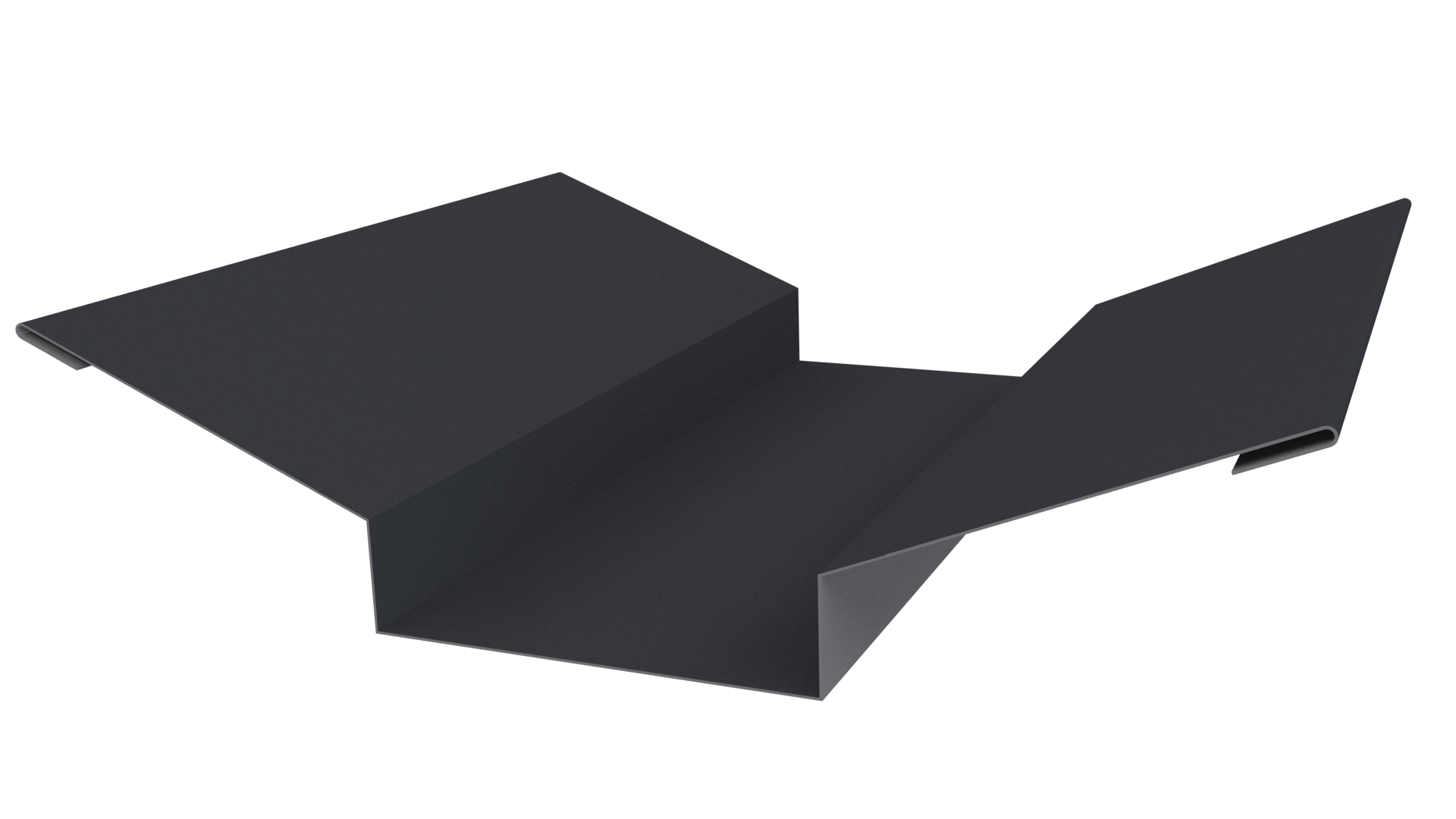 Планка ендовы верхняя 76x76x2000 мм, 7024 графитовый серый PUR Pruf