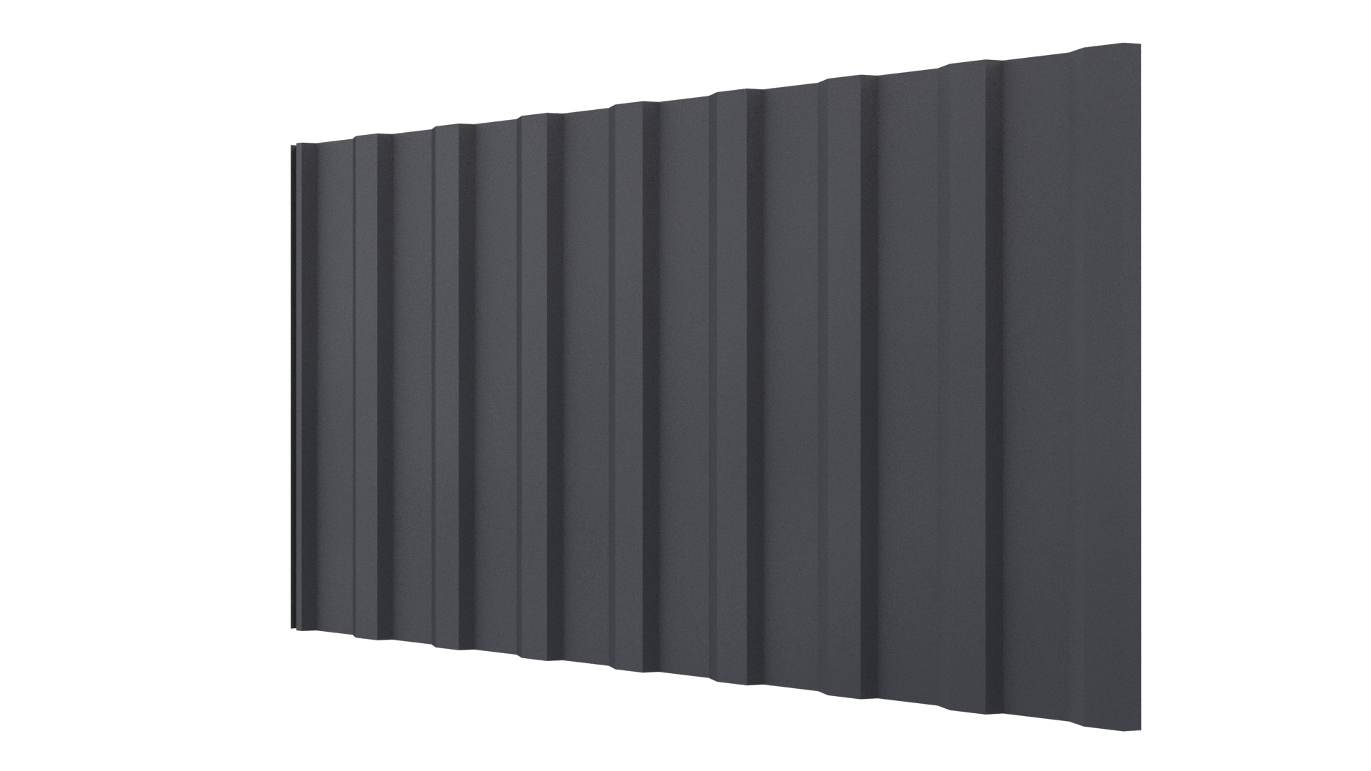 Профнастил С20R 1150/1100x0,45 мм, 7024 графитовый серый матовый