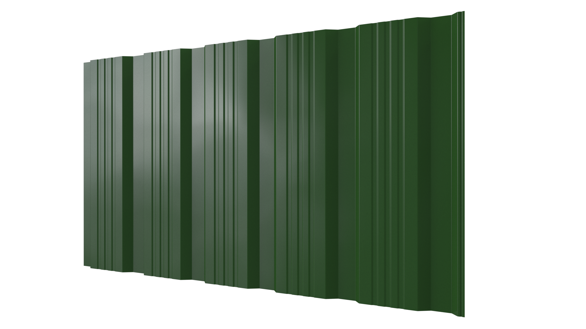 Профнастил К20 1195/1130x0,3 мм, 6002 лиственно-зеленый глянцевый