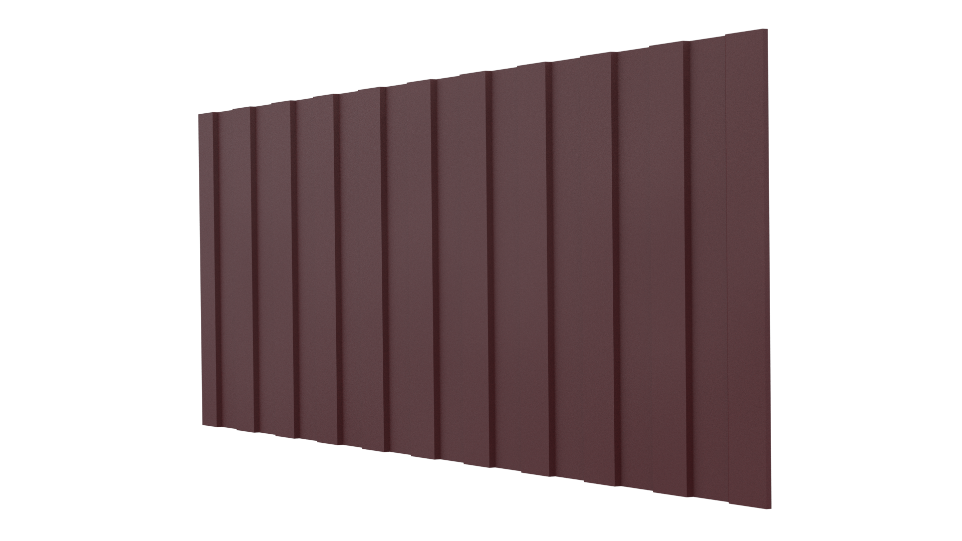 Профнастил С8 1200/1150x0,5 мм, 3005 винно-красный матовый