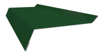 Планка примыкания в штробу 20x60x10 мм, 6002 лиственно-зеленый глянцевый