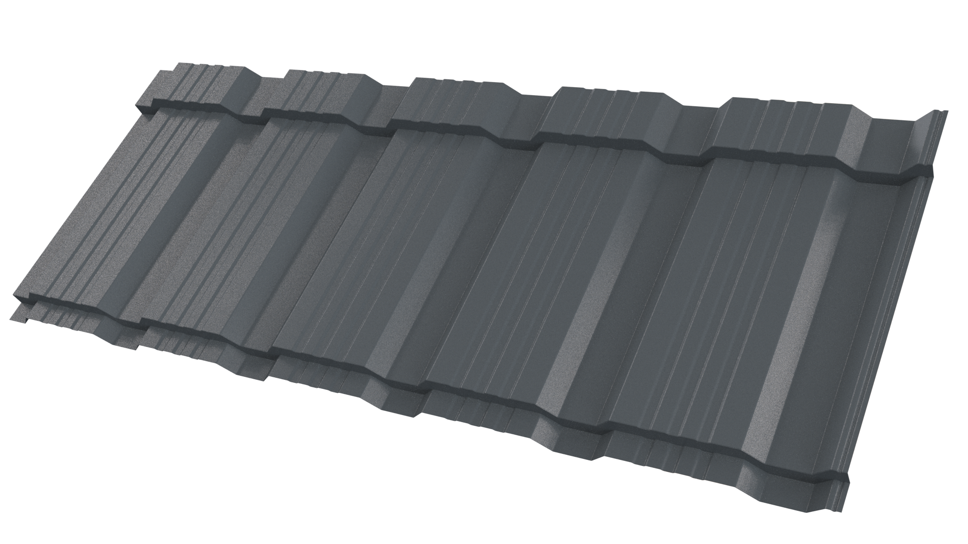 Профиль Пегас 1195/1130x0,4 мм, 7011 железно-серый глянцевый