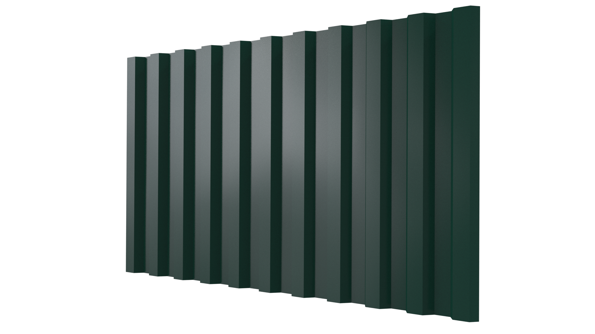 Профнастил С21 1051/1000x0,3 мм, 6005 зеленый мох глянцевый