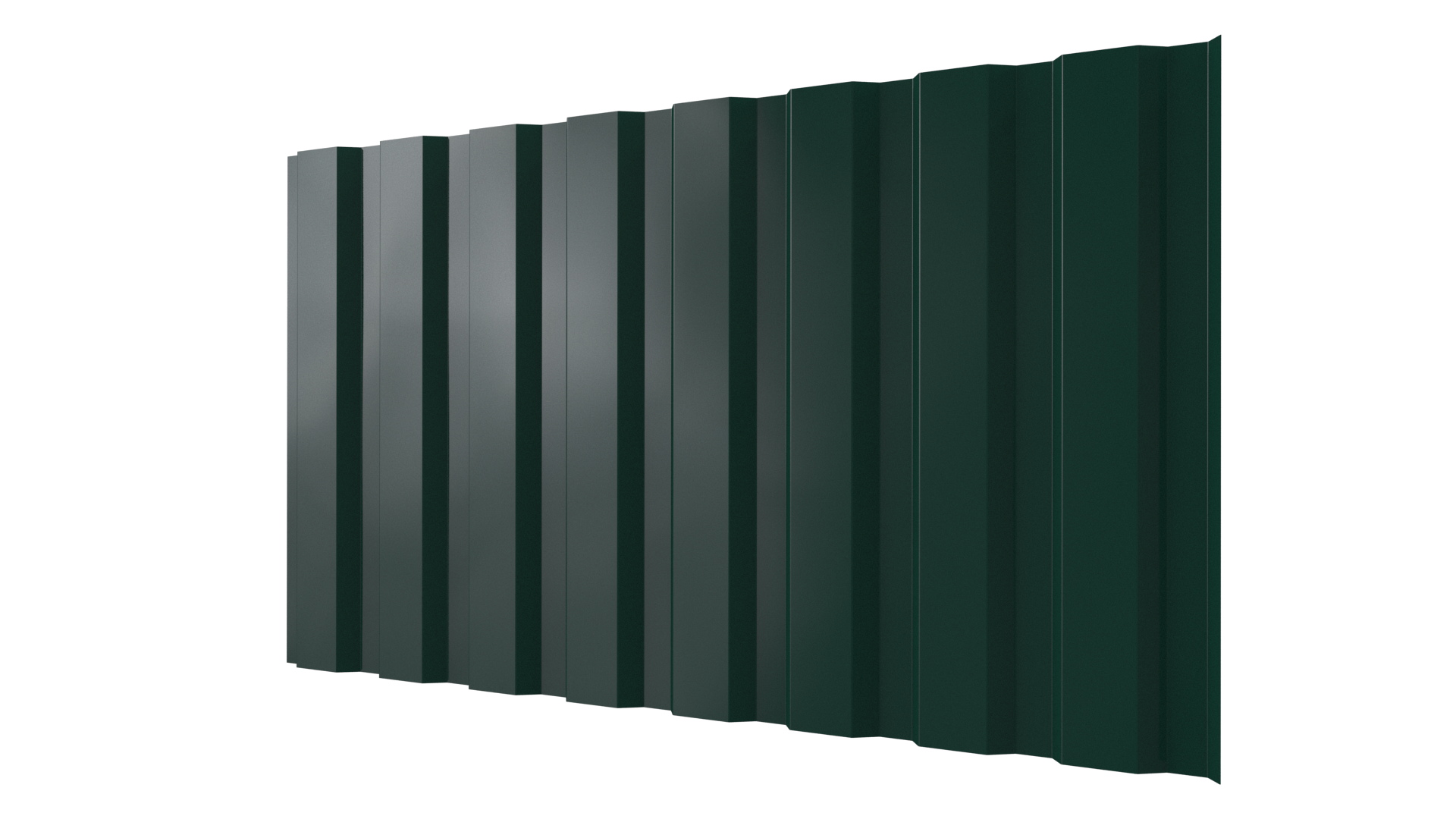 Профнастил С20A 1150/1100x0,65 мм, 6005 зеленый мох глянцевый